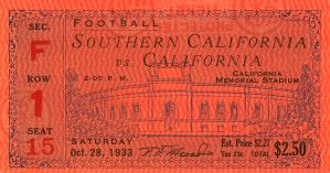 1933 USC vs. Cal